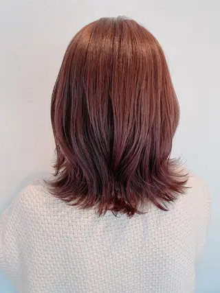 ミディアム カラー The book hand salon所属・伊藤 さやかのヘアスタイル