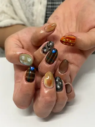 ネイル プライベートネイルサロンone nail所属・one nail 【カラフル/個性派】のネイルデザイン