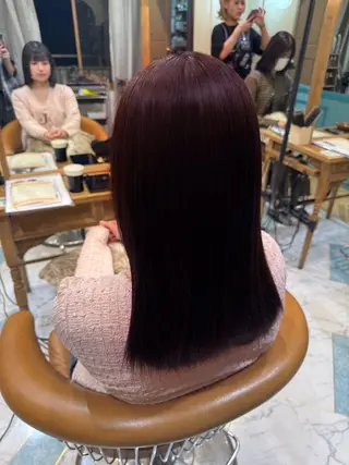 セミロング 暖色カラー/艶髪/ 池袋/YUKAのヘアスタイル