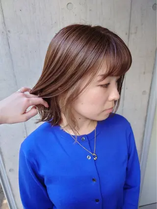 ミディアム カラー bAteAu所属・💎透明感カラー💎 本田 天音のヘアスタイル