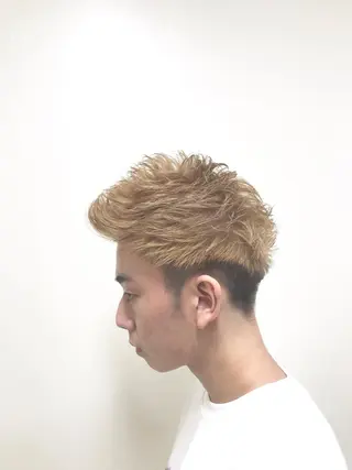 ショート メンズ エリアNo.1カラー ⭐️hikaru⭐️のヘアスタイル