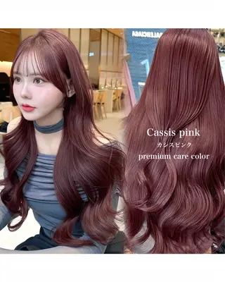 ロング カラー 🇰🇷韓国風くびれ ヘア🇰🇷中村優大のヘアスタイル