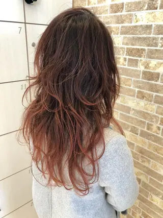 ロング 福元 保雄のヘアスタイル