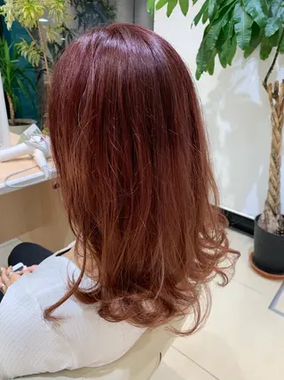 ミディアム カラー IwAsh中山所属・✂︎中山ブリーチ・ パーマ✂︎露木智也のヘアスタイル