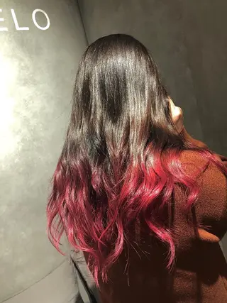 カラー ブリーチ毛矯正.髪質 改善.髪にドラマをのヘアスタイル