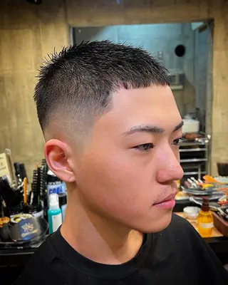 ショート メンズ BINGO HAIR WORKS 【ビンゴヘアワークス】所属・🎱メンズフェード 特化HYOGA🎱のヘアスタイル