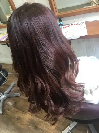 カラー ブリーチ毛縮毛矯正 👑山口のヘアスタイル