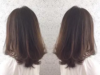 セミロング カラー ヘアアレンジ ✨ハイクオリティ✨ 山本香也のヘアスタイル