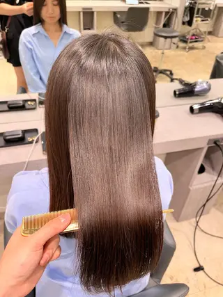 ミディアム 美髪×縮毛矯正 水上真由美😘のヘアスタイル