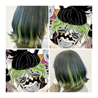 ショート カラー GARU-ガル-所属・TSUNO🦖 派手髪/オタク美容師のヘアスタイル