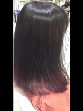 セミロング カラー 松吉 純平のヘアスタイル