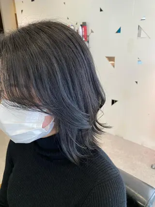 ミディアム カラー ヘアアレンジ Rely 美空のヘアスタイル