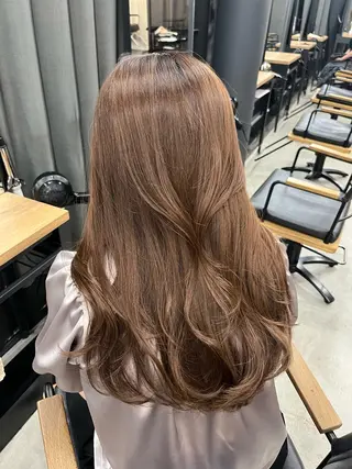 ロング カラー miku 韓国艶髪✨のヘアスタイル
