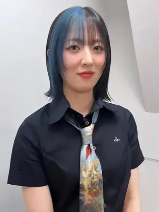 ミディアム カラー nendo_hair所属・ハイトーン/ボブ 🎀sonokaのヘアスタイル