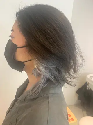 セミロング カラー colorworld 【カラーワールド】所属・⭐️吉田 孝司⭐️のヘアスタイル