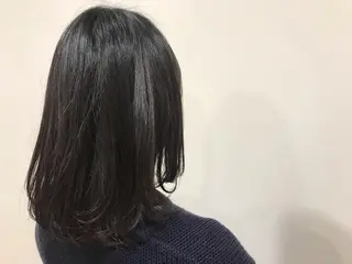 ミディアム 暖色カラー🍊 ボブ🌿顔周りcutのヘアスタイル