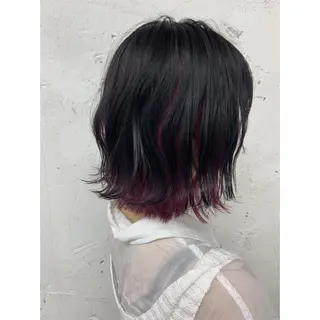 カラー リンダ所属・ベージュ/顔周り カット/スズキのヘアスタイル