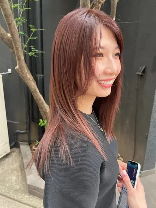 ミディアム HIROKO / 透明感暖色カラー🎀のヘアスタイル
