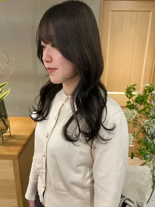 セミロング レイヤーカット/暖色 カラー/mao🎀のヘアスタイル