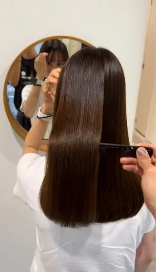 ロング amber池袋所属・美髪矯正・ブリーチ 矯正🫧秋元ゆたかのヘアスタイル