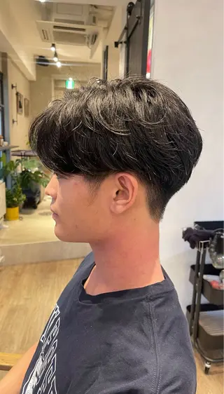 ショート パーマ メンズ amie高崎所属・高崎メンズパーマ 髪質改善TAKEのヘアスタイル