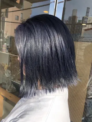 ミディアム カラー bococa りんのヘアスタイル