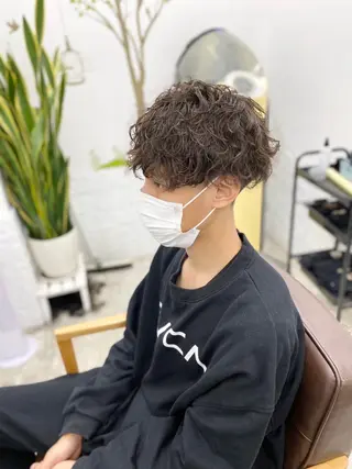 パーマ メンズ カラー特化サロン プロデュース相武台前のヘアスタイル