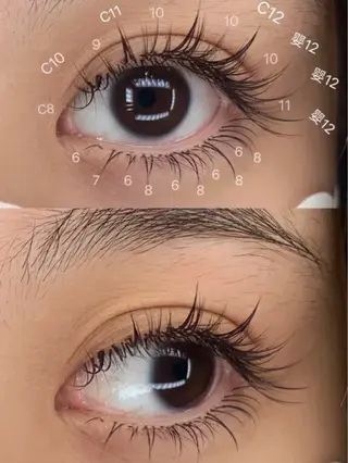 マツエク・マツパ Angela エステサロンのマツエク・マツパデザイン