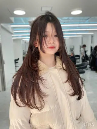 ロング MOE 福岡韓国ヘア✧︎のヘアスタイル