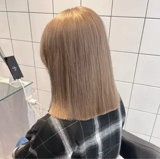 ミディアム カラー 🫧うる艶トレンド 🫧透明感カラーのヘアスタイル