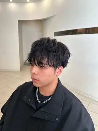 メンズ 藤本渚杜/メンズ パーマ/艶カラーのヘアスタイル