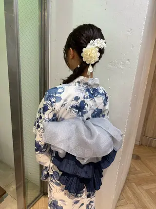 セミロング 暖色🍒アレンジ🎀 ボブ🌼くるみのヘアスタイル