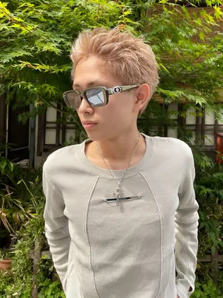 カラー メンズ メンズカット サハシのヘアスタイル
