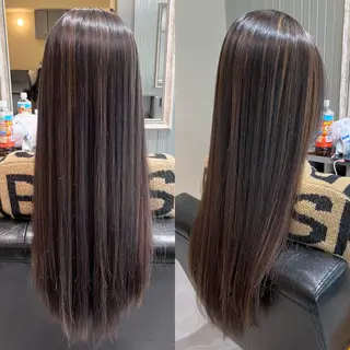 ロング カラー KIZU 髪質改善 オカルト怪談のヘアスタイル