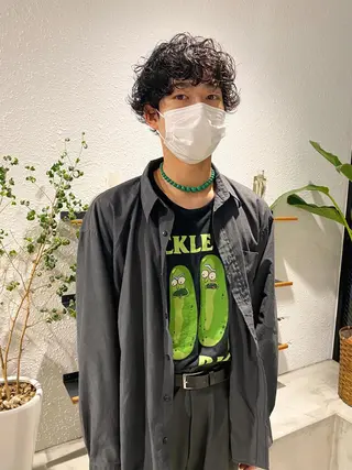 ショート カラー パーマ ヘアアレンジ メンズ キッズ ネイル マツエク・マツパ パーマスタイル🔅 sayacaのヘアスタイル