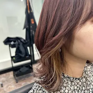 ミディアム カラー COEUR🧡 山下 優花のヘアスタイル