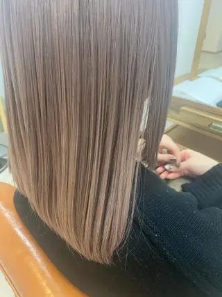 ミディアム カラー funa/京都河原町 /艶髪/暖色のヘアスタイル