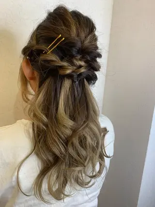 ヘアアレンジ ubu share salon所属・鈴村緋女/ヘアセット /耳ツボジュエリーのその他イメージ