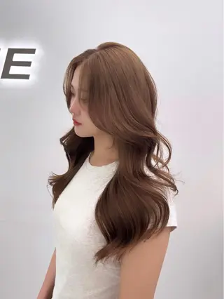 ロング 🤍韓国風透明髪🤍 レイヤー🤍きょうのヘアスタイル