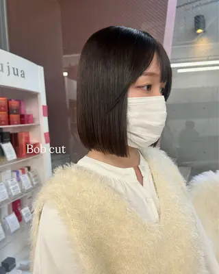 ショート pia/リサコ ボブ/縮毛のヘアスタイル