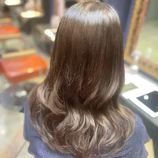 ミディアム 顔まわり🎀ピンク 💖ゆうなのヘアスタイル