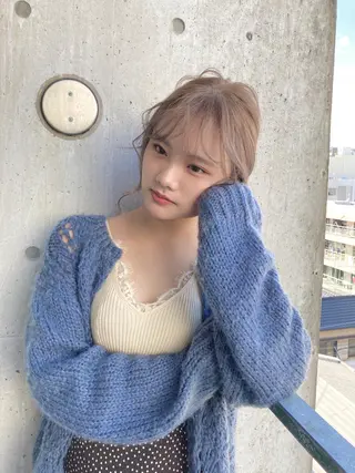 ミディアム 梅山 美侑のヘアスタイル