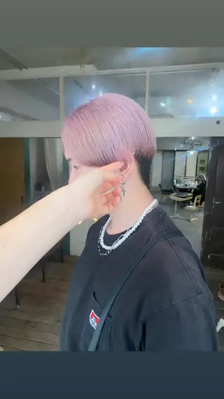 ショート ヘアアレンジ メンズ キッズ 心斎橋美容室 Junのヘアスタイル