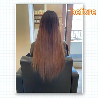 ロング アミーベル🧸🧡 井口店✂️しおりのヘアスタイル