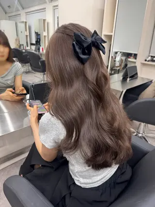 ロング カラー 🎀盛れる顔周り×レ イヤー×透明感/米田のヘアスタイル