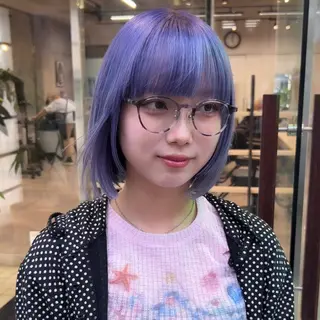 ミディアム カラー デザインカラー 🥨HAZUKiのヘアスタイル
