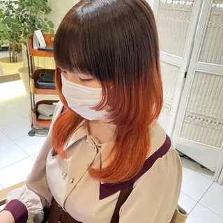 セミロング カラー 透明感カラー/ 寺田千雅子のヘアスタイル