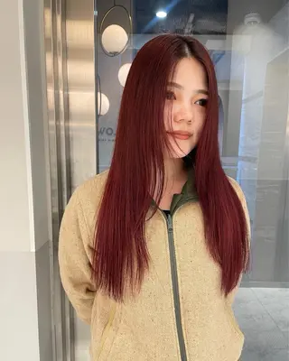 ロング カラー satsuki 暖色・ブラウンカラーのヘアスタイル