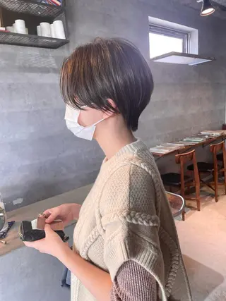 ショート カラー メンズヘア/レイヤー /ボブ山内春輝のヘアスタイル