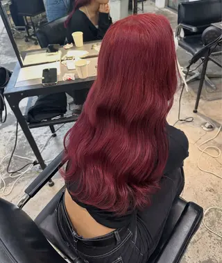 ロング カラー パーマ ヘアアレンジ 暖色💖ツヤ髪💖 masae🌼のヘアスタイル